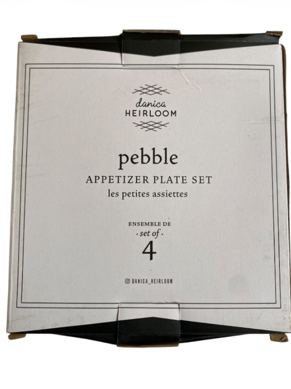 Danica Heirloom 6.5" Pebble Appetizer Plates (Set of 4) Jewel New in Box - Picture 4 of 5